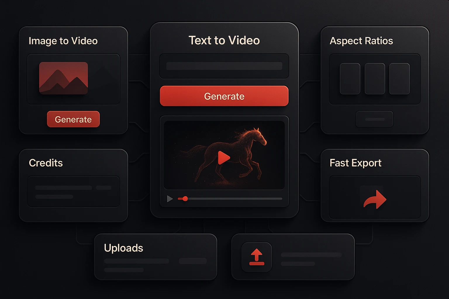 HappyHorse feature grid illustration