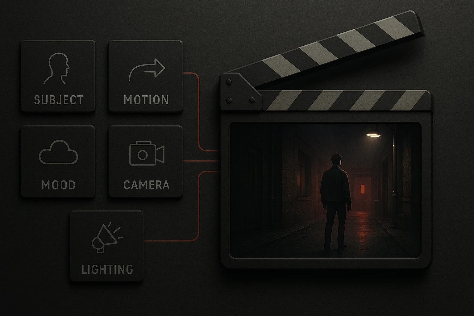AI video prompt writing illustration